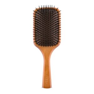 brosse plate en bois aveda